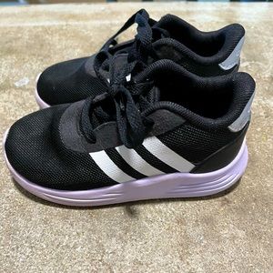 Toddler girl size 8 adidas shoes